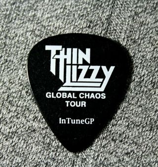 Thin Lizzy // Scott Gorham 2003 Global Chaos Tour Guitar Pick // 21 Guns