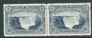 Southern Rhodesia 1932 Victoria Falls 3d Mnh Pair Sg30
