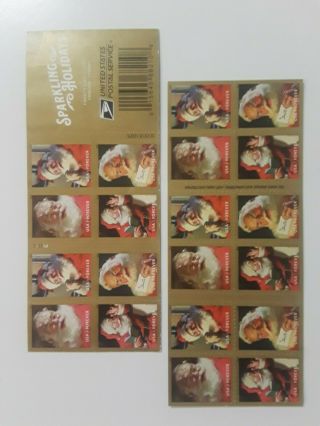 200 Usps Forever Postage Stamps - 10 Booklets Of 20 - Sparkling Holiday