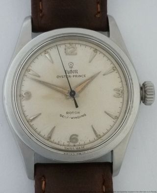 Rolex Tudor Oyster Prince 1950s Vintage Mens Wrist Watch