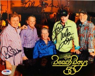 Reprint - Beach Boys Rare Signed 8 X 10 Glossy Photo Poster Rp Brian Wilson