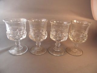 Set Of 4 U.  S.  Glass Tiffin 1960 