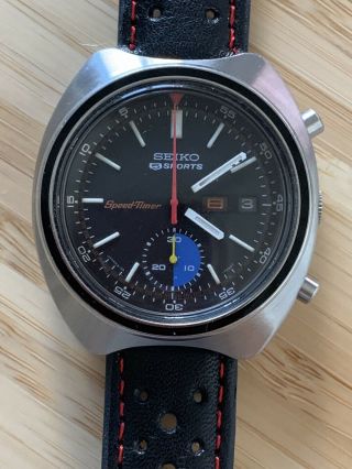 Vintage Seiko 5 Sports 6139 - 7020 Speedtimer Chronograph Watch
