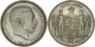 Denmark: 2 Kroner Silver 1930 Unc