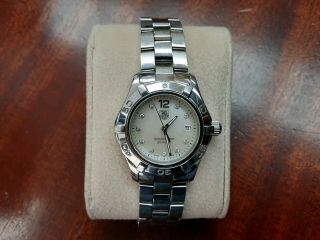 Tag Heuer Aquaracer Diamond Dial Waf1415.  Wrist Watch For Women Retails 2,  000