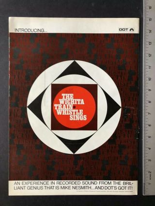 Mike Nesmith 1968 11x15” Album Release “the Wichita Train Whistle” Ad