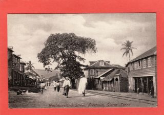 Westmoreland Street Freetown Sierra Leone Pc 1908 Ref T929