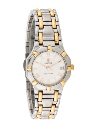 Ladies Concord Saratoga Steel And 18k Yellow Gold 24mm Watch - Orig.  $3,  780