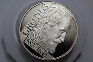 Netherlands 25 Ecus 1995 Silver Proof Grotius A75 Zs22