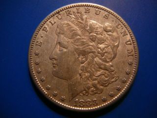 A Gorgeous Natural 1883 - S Morgan Dollar In Au,  Luster In Fields.
