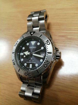 Seiko Prospex Sbdn015 Divers Box Solar Mens Watch Authentic