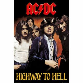 Acdc Highway To Hell Poster 61x91cm Ac/dc Band