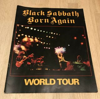 Black Sabbath - Born Again World Tour 1983 Programme (ian Gillan)