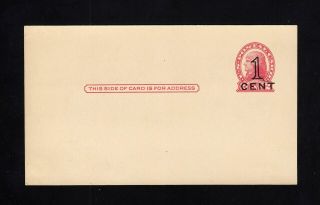 Ux35,  Upss S47 - 2 Postal Card,  Ink Line Above Cent,  Upss Cat 450.  00