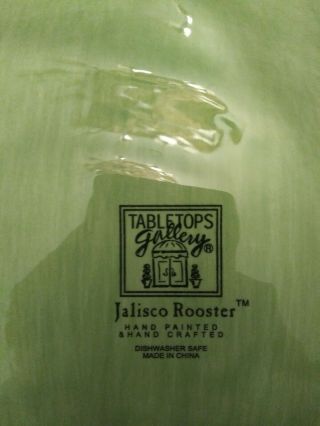 Tabletops Gallery Jalisco Rooster Platter Individually Hand Crafted and Painted 2