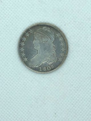 1808 Capped Bust Half Dollar 50c Us Coin
