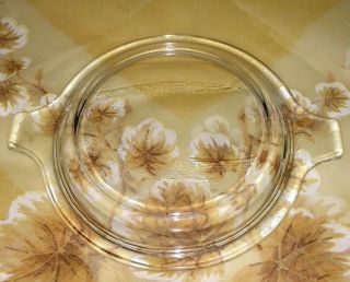 Vintage Pyrex Round Clear Glass Replacement Lid 680 - C Refrigerator Dish Small