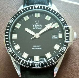 Yema Superman Automatic Divers Watch.  Model Ymhf1550a - As11.  Mbp1000 Mvt.