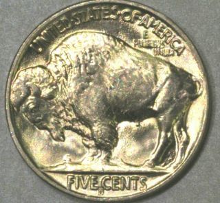 Gem Bu 1938 - D/s Buffalo Nickel D Over S Omm - 2 D/s Var.  Fs - 512,  " S " Within " D "