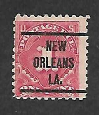 The Orleans,  La.  1 Cent Due Bureau Experimental Precancel Scott J59 - 32