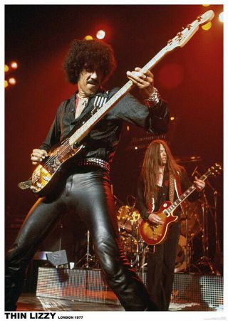 Thin Lizzy / Live London Poster 1582 Phil Lynott 24 " X 36 " & Factory
