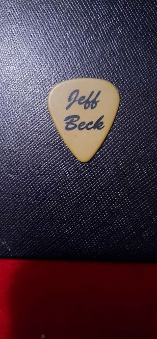 Jeff Beck Guitar Pick /tour Used/