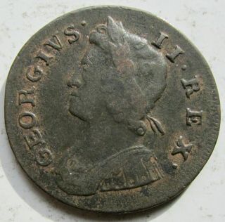 Great Britain 1739 George Ii Half Penny 1/2d