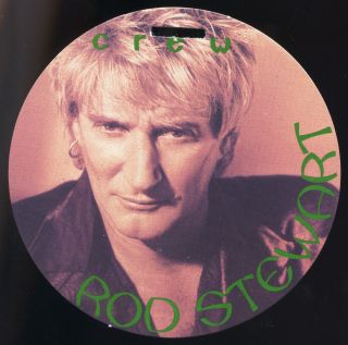 Rod Stewart Concert Tour Backstage Pass Authentic Stage