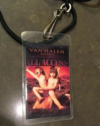 Fake Van Halen Backstage Pass Tour Laminate 1995 - 1996