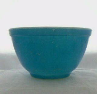 Vintage Pyrex Small Mixing Bowl Turquoise Blue No Number