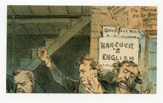 Salt River Political Ux Postal Card Spoof Presidential Election 1880 Garfield