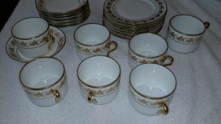 Set Of 7 Italy Richard Ginori Cups,  With Saucers,  Dessert Plates