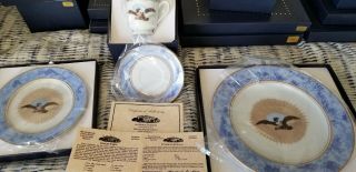 Woodmere White House China Andrew Jackson Dinner,  Dessert Plates,  Teacup Set