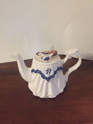 Teapot Paul Cardew Cardew Blue Tea Table Teapot Small Size Vintage Blue Willows