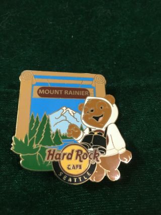 Hard Rock Cafe Pin Seattle National Park Bear Series - Mount Rainier Brown Bear
