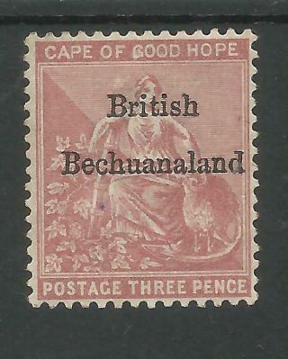 British Bechuanaland Sg2 The 1885 3d Pale Claret Cat £60