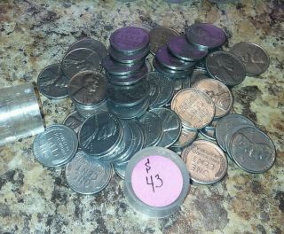 Roll 1940 1941 1942 1943 1944 1945 1946 1947 1948 1949 all S lincoln wheat penny 3