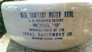 Ideal Sanitary Red Wing Water Bowl In.  Minn.