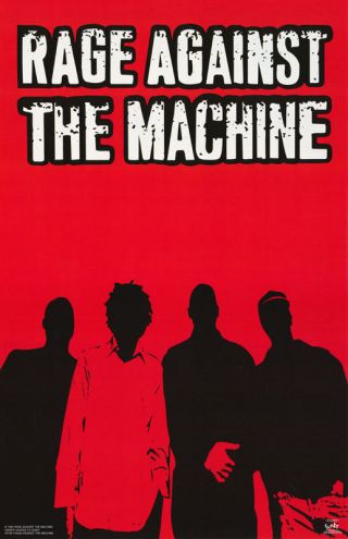 Poster:music: Rage Against The Machine - Red & Black - 6198 Lp38 M
