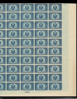 Imperf Scott 771,  16c Stamp Great Seal Of The United States Sheet Of 50 Mnh Ng