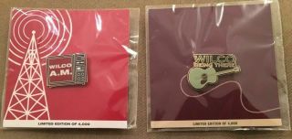 Wilco Enamel Pins Set Of 2 Promo Only For A.  M.  & Being There