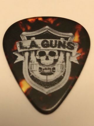 La Guns Faster Pussycat Michael Grant Signature Tour Guitar Pick Tortoise