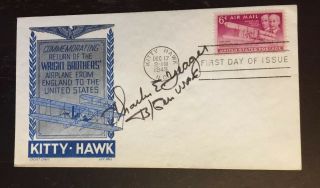 1949 Fdc - X - 1 Speed Of Sound,  Wwii Ace,  Pilot Signed Chuck Yeager