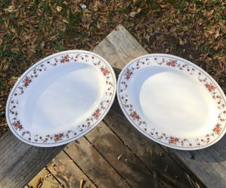 Sheffield Anniversary Porcelain Fine China 2 Oval Serving Platters 12 3/8”