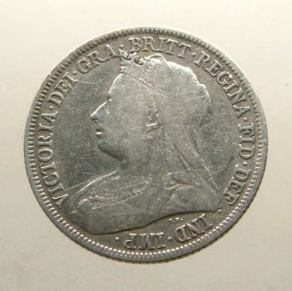 Queen Victoria Silver Shilling_great Britain_minted 1895_63 Year Reign