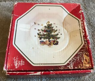 Nikko Happy Holidays Christmas Rim Soup Plate 8 Inch Set Of 4 Japan Nib