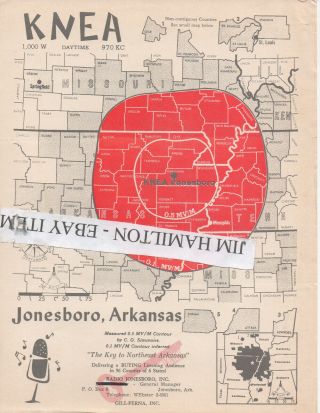 Knea 970 Jonesboro Arkansas Radio Coverage Map