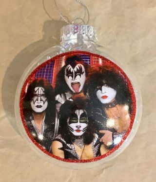Kiss Group Ornament In Full Performance Make Up 4 " - Great Gift