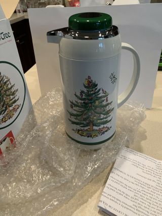 Spode Christmas Tree Hot Cold Thermal Carafe 1 Liter -