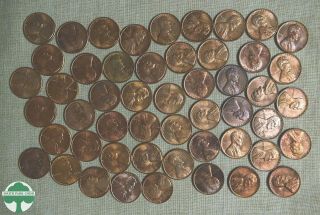 Roll Of 1960 - P Small Date Uncirculated Lincoln Memorial Cent - 50 Coins